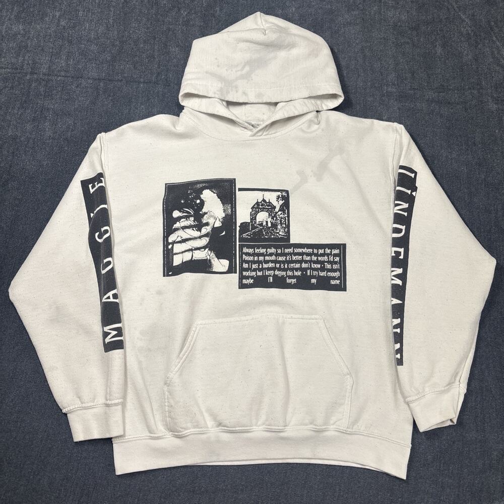 Maggie Lindemann White Hoodie Size Large